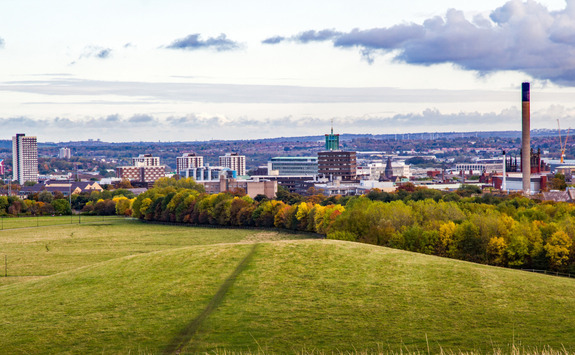 Overview of Fenham from a field